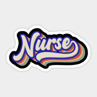 Retro Vintage Registered or Future Nurse Sticker